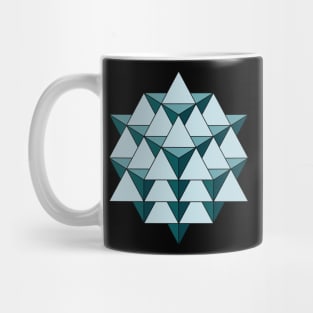 64 Tetrahedron - Cool Blues Mug